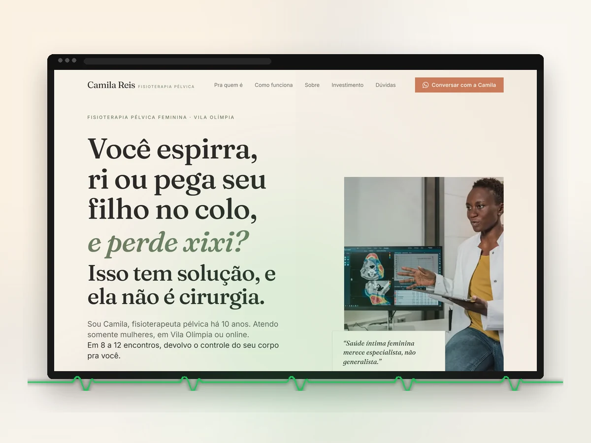 Mockup editorial moderno com paleta brand Alive